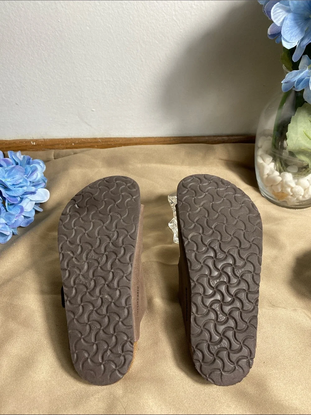 Birkenstock Kids Brown Double Buckle Sandals